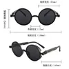 Lunettes de soleil Femmes Punk Punk Femmes Vintage Round Small Frame Spring Sun Glasses Cyberpunk Style Eyewear UV400 GAFAS H240429