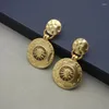 Boucles d'oreilles étalon britannique rétro Sun Dieu mat