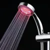 Définir la pomme de douche LED Piratage de douche de pluie Colorchanging Colorchanging Temperature Capteur de sauvegarde de la piste de douche pour salle de bain