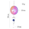 Decorations 3D Color Gradient Wind Chime Spinner Spiral Ball Swivel Hook Tree of Life Catcher Outdoor Yard Garden Hangings Home Decoration