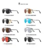 Occhiali da sole Nuovi uomini rotondi Steampunk Men Women Fashion Metal Glasses Design vintage Uv400 GAFAS H240429 di alta qualità