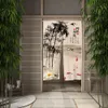 Japońskie podzielone kurtyna drzwi Noren Chińska Koi Lanturn Plant Drzwi lniane do Kitchen Prywatna Partycja Deurgordijn 240424