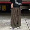 Pantalon féminin Femmes surdimensionnées Poches BF Fashion Japonaise Black Ligners Pantmans Harajuku Streetwear Hip Hop Khaki Cargo