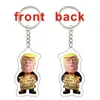 Trump 2024 Stainless Steel Keychain Take America Back Flag Pendant Jewelry For Men Women Trend Gift 0430