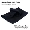 5/10 Pack Microfiber Salon Handels svart färg 35x75cm stora salonghanddukar för hårstylist Mikrofiber hårhandduk 240415