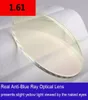 161 Index Assfärisk optisk receptbelagningslins Antiradiation Reflektion Blue Rays 2 PCS CR39 Myopia Glassar Lens7127921