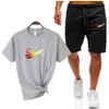 Designer Mens Tracksuits sets Jogger Sweatshirts Sports Jogging Suits Homme Tracksuit Two Piece Set T-shirt Summer Summer Imprimé à manches courtes