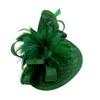 Chapeaux à bord large chapeau seau 2023 Nouveau tèvre pour femmes charme de charme kentucky derby charme chapeau plume fleur charme de mariage cocktail y240426