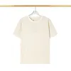 Herren T-Shirts 24SSs Summer New High Street Loose Brust Plüschbrief Unisex gleiche Style Casual Nebel Kurzarm T-Shirt Trendy Trendy