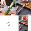 Outils de légumes de fruits de cuisine éplucheur en acier inoxydable Nouveau légumes en métal de production fruits éplucheurs avec couteaux aiguisés en gros Dhutl