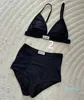 2024 Beach Bra Set Classic Letters Swimwear for Women Embroidery Lingerie Underwear