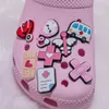 50100pcs Pink Style Shoe Charms Fit Doctors Nurse Nurse Shoe Buckle Accessoires pour Clog Bandage mignon Décoration de chaussures 240428