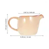 Dinnerware Small Creamer Pitcher com alça de maça de leite Placas de pires de pires