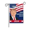 Bannerflaggor dubbelsidig 12 x 18 tum kampanj Garden Flag Trump 2024 Dekoration Take America Back Drop Delivery Home Festive Party S Dhuyl