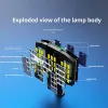 Dekorasyonlar Süper Parlak Açık Güneş Işıkları Hareket Sensörü Su Geçirmez Sokak Lambası 800 LED Işık Dekorunda Bahçe Duvar Işığı