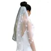 Veli da sposa Flower Girl Veil Pearls with Hair Pett Wedding Accessori bianchi