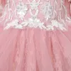 Mädchenkleider New Childrens Nagel Perle Mesh Prinzessin Kleid weiße Hochzeitskleidershow Kleid Große Kinderflausch für 4-14 Jahre