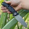 Large Damascus Steel Folding Knife High Hardness Sharp Portable Outdoor Survival Knife with G10 Handle