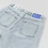 Męskie dżinsy Y2K Big Boys Haftowe spodnie kieszonkowe Vintage Cartoon Graphic Street Clothing Denim Shorts Jorts Harajuku Koszykówka Koszykówka Męskie JeanSl2404L2403