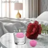 Bougies 4 PCS Pink Floating Cougies non parfumées Disques de cire sans goutte Mini pour centres de table
