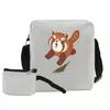 Sac mignon panda rouge petit crossbody body women's tolevas cariton style animal épaule adolescent messager sac à main sacs à main