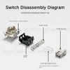 Switch LEOBOG Graywood V4 V3 Switch linear POM HiFi Switches para kit de teclado mecânico personalizado 35pin Acessórios para jogos DIY GMK67 240429