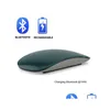 Mice Bluetooth 4.0 Wireless Mouse Rechargeable Silent Mti Arc Touch Tra-Thin Magic For Laptop Ipad Pc Book Drop Delivery Computers Net Otmdj