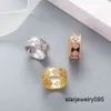 2024 quatro folhas trevo cleef anel de caleidoscópio anéis de grife para mulheres 18k Gold Silver Diamond Uil Ring Rings Luxury Rings Valentine Party Designer Jewelryq3