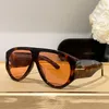 Lunettes de soleil designer hommes Chunky Plate Frame FT1044 Lunettes surdimensionnées Fashion Sunglasses pour femmes Black Sport Black Styles Boîte originale