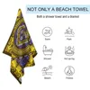 Asciugamano da spiaggia da donna bandana personalizzata Tribal Etnic Ethnic Sciame da bagno Scialvia spiaggia in tessuto di alta qualità Assemblea da bagno 240422