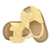 Sandały Visgogo Baby Girl Bow Sandals z antyskakowymi miękkimi podeszwami Summer Princess Crib Buty