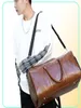 Unisex Large Capacity Waterproof Luggage Bag Portable Sport Weekend s Business Duffle Soft Leather Travel Suitcase 2202221133546