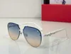 Top-Sonnenbrille für Männer und Frauen Mode 0539 Sommer Freizeit-Reisestil Anti-Ultraviolett UV400 CR39 Retro Platte Ovales Metall Vollrahmen Brille Random Box 0539s