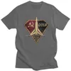 Herr t-shirts Ryssland CCCP Rocket Hero Man T Shirt Cotton USSR Space Investigation Tshirt Sovjet Union T O-Neck Short-Slve T-shirt T240425