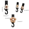 Porte-pièces Baby Hook Wheyland Sac Organisateur Organisateur Clip Pram Hangle Carton Carton Flower Charm Infant Cart Decoration