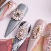 10pcs / lot Luxury 3D Hollow Bow Zircon Alloy Nail Art Crystal Metal Manucure Nails de bricolage Accesorios fournit décorations charmes 240415