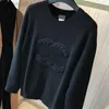 2024 Gelişmiş Versiyon Kadın Sweaters Fransa Modaya Giyim C Mektup Grafik Nakış Moda Yuvarlak Boyun Hoodie Lüks Markalar Sweater Tops Tees