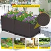 Plans de jardinières Un ensemble de 2 grandes plantes utilisées pour les boîtes de lits de jardin extérieurs Courcy Balcon Fleurs et légumes Q240429