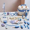 Doktorleksaker Set för barn låtsas spela flickor rollspel spel sjukhus tillbehör kit sjuksköterska verktyg väska leksak för barn 240410