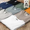 T-shirts voor heren US GAAJ Brand 8.8 oz 250GSM Zware katoenen heren T-shirt Lange mouwen Spring en herfst T-shirt Oversized T-shirt Heren TOPL2403