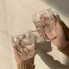 Наборы 10 унций стеклянная вода для водяной чашки сгибание сгиба