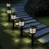 Dekorationen LED Solar Signal Lampe wasserdichte Außenrasen licht Garten Terrasse Dekor Landschaft Energiebeleuchtung Forwalkway Yard LED Solarlampe