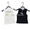 Maglietta a collo quadrato Donne giubbotti a maglia a maglia Sport Sport Sport Top Designer Sleeveless Fitness Aush