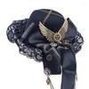 Partyversorgungen Steampunk Mini Top Hut Vintage Antique Gears Kette Flügel kleine Kostüm Kopfbedeckung