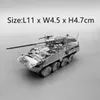 3D головоломки Stryker бронированные автомобиль Модель сборочного танка DIY 3D -лазерная модель модели головоломки для взрослых и детских подарок