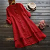 Women voor blouses shirt bovenaan ademende een enkele borsten High-low High-Low Summer Solid Color Mid-Length Thin Women Sun Bescherming