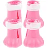 Costumes de chats 4 PCS Couvertures de griffe de couverture de silicone pour les chats adultes Bottises petites bottes de gel de silice uniquement