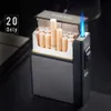 Klassische Design -Zigarettenkoffer leichter 2 in 1 Custom iatable Lighter Cigarette Case Leichter