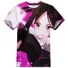 T-shirts Nieuwe 2023 Anime Love Is War 3D Printing T-Shirt Fashion Street Clothing Mens Sports Casual T-Shirt Cavai Girls Hip Hop T-Shirt Topl2404