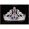 Chapeaux de fête Kid King Queen Princess Tiara Crystal Crown Coiffre Bandwear for Children Day Girls Boys Christmas Supplies C5668322183 DHQZ7